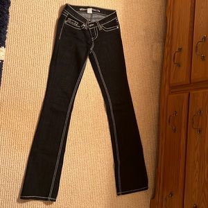 Blue asphalt jeans size 0 long